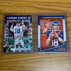 Peyton Manning Football Card Lot - Blue & White